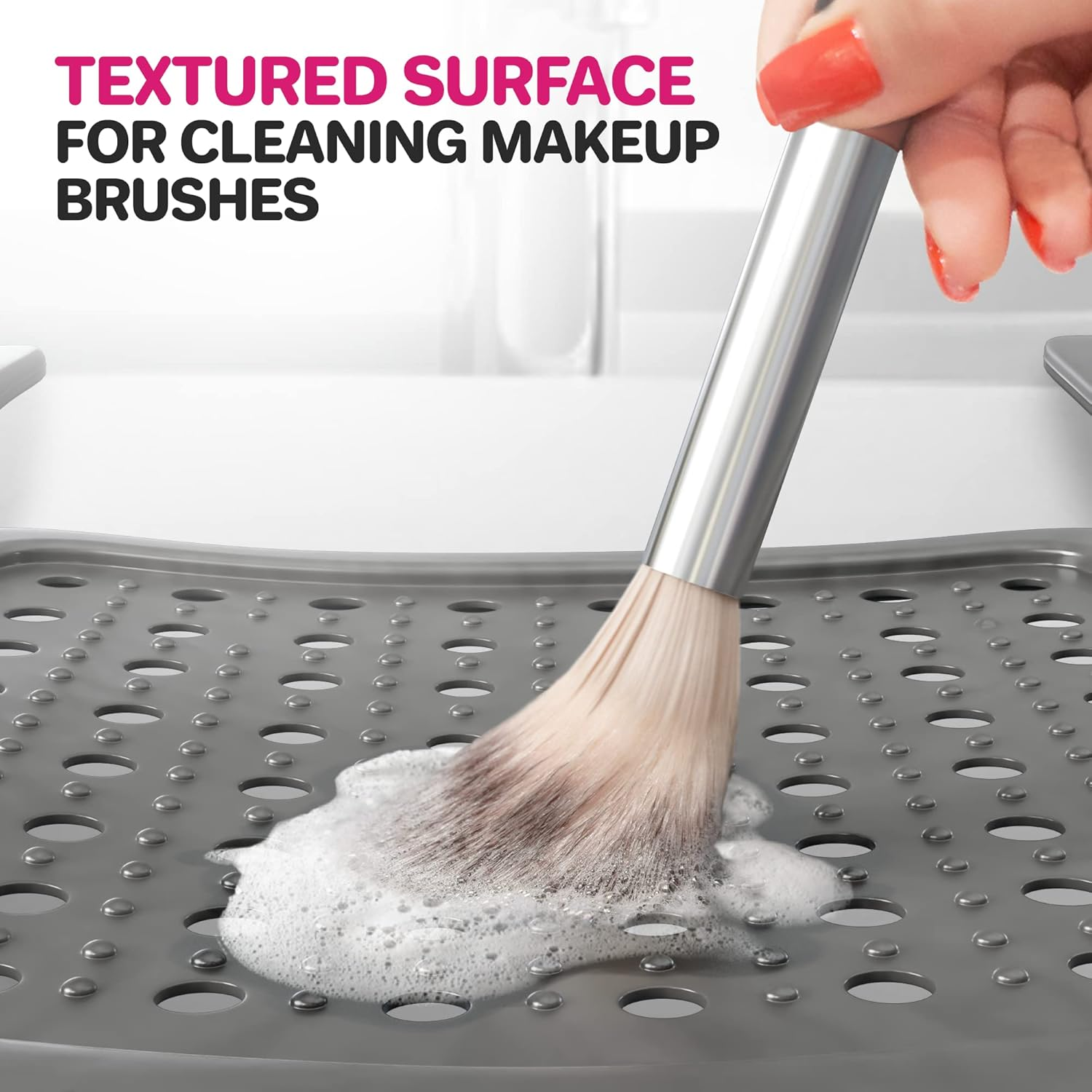 Foldable Sink Topper Silicone Heat Resistant Mat Bathroom Counter Organizer (1)