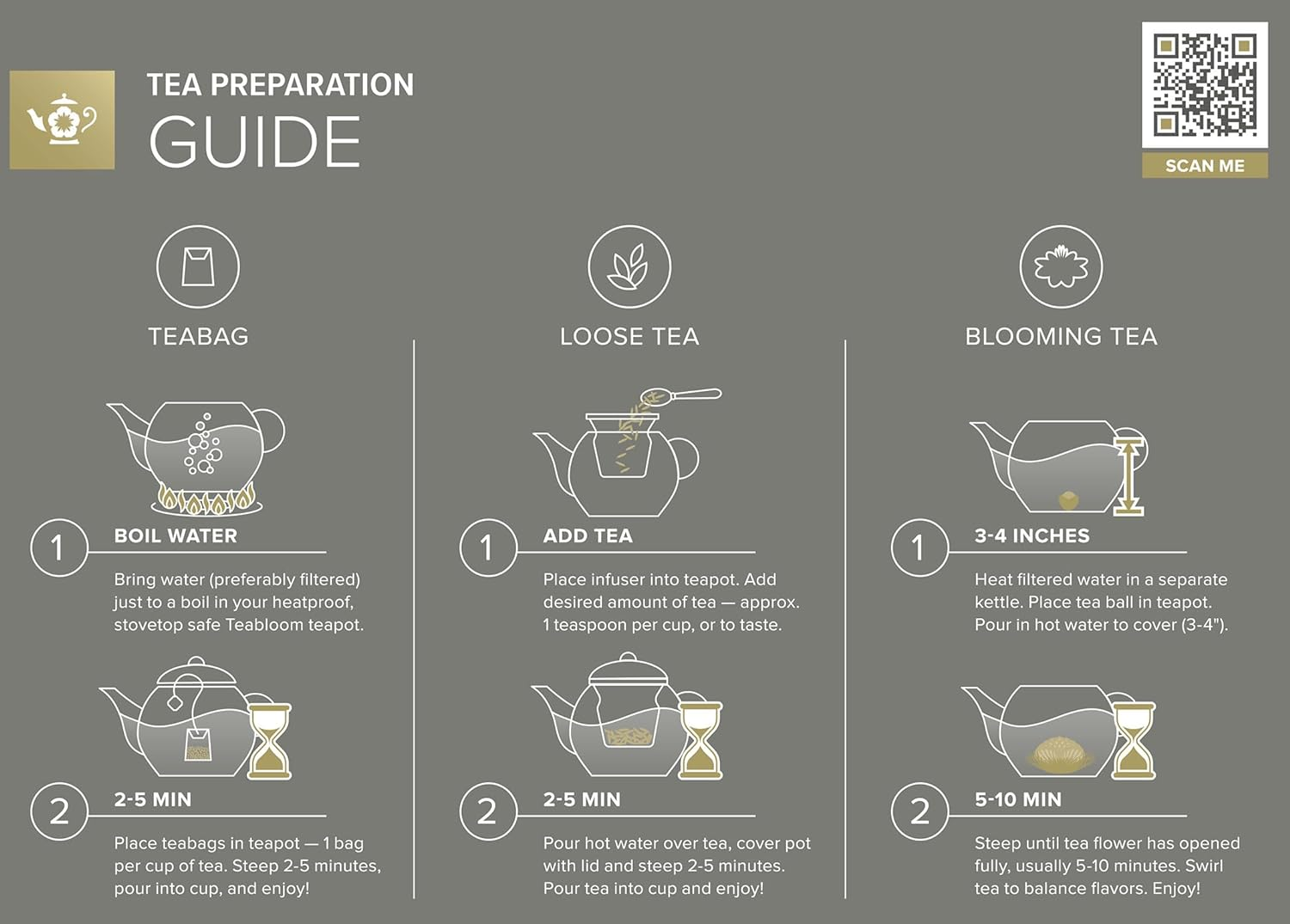 Glass Teapot with Infuser 40oz Borosilicate Tea Maker Blooming Tea Set (5)